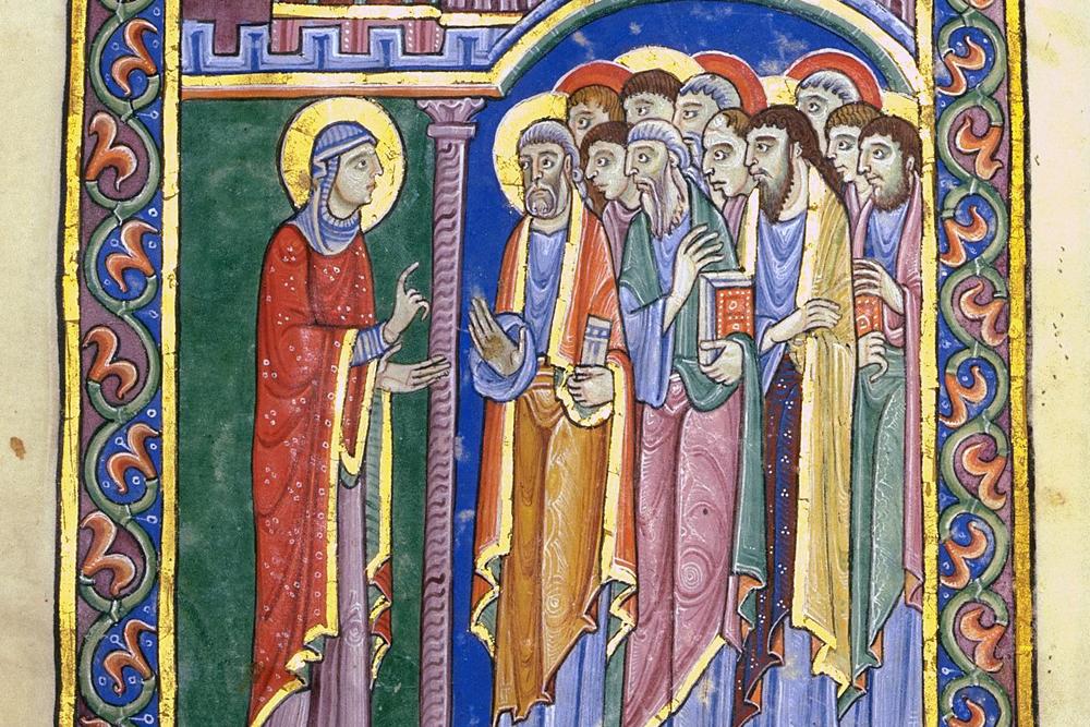 Maria Magdalena verkündet den Jüngern die Auferstehung Christi