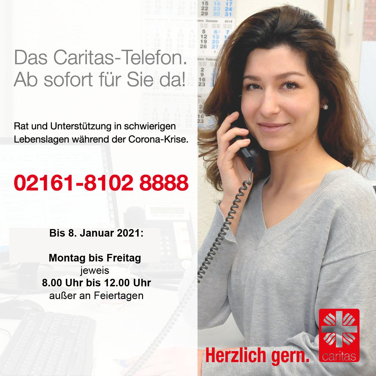 Caritas-Telefon 2020-12-17 (c) Caritasverband Region Mönchengladbach