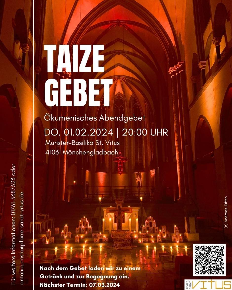 Taizégebet am 1. Februar in der Münster-Basilika St. Vitus