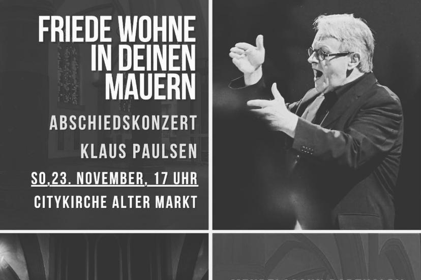 Abschiedskonzert Klaus Paulsen verlegt