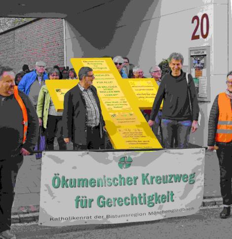 Ökumenischer Kreuzweg für Gerechtigkeit 2021 (c) Katholikenrat Region Mönchengladbach