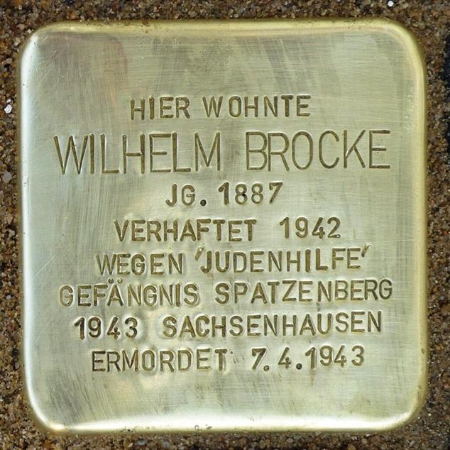 Stolperstein Brocke Wilhelm