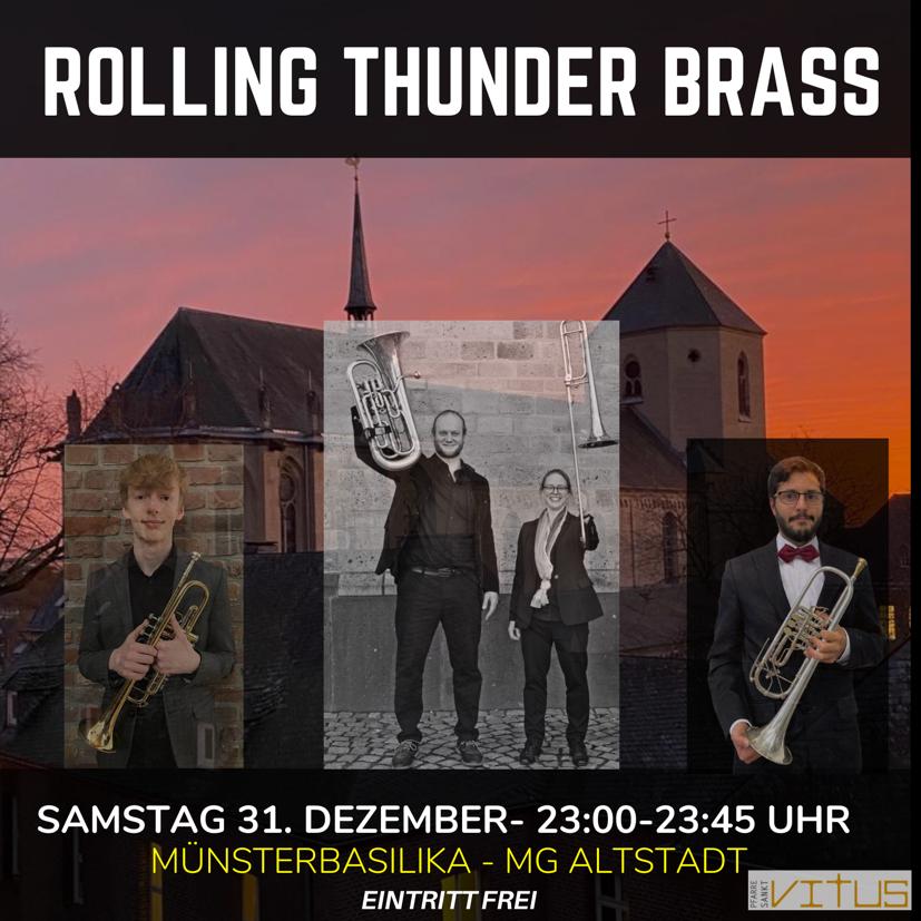 Silvesterkonzert in der Münster-Basilika mit Rolling Thunder Brass
